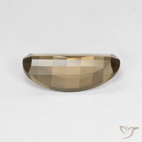 Smoky Quartz Gemstone in 14 x 7.1 mm Size for Sale, Smoky Quartz Stone in Light Mocha Color