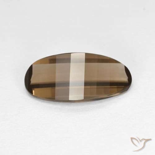 2.06ct Natural Light Mocha Smoky Quartz, Oval, VVS