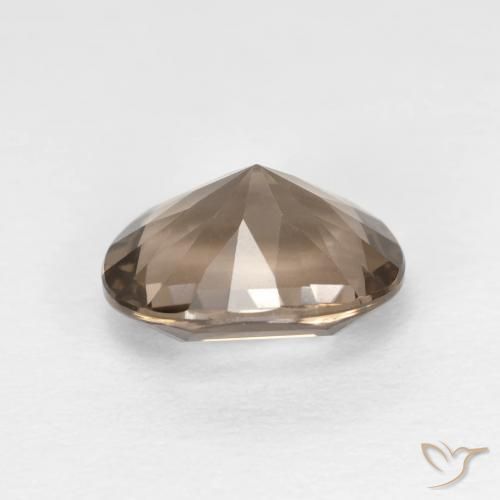 Smoky Quartz Gemstone in 10 x 8 mm (calibrated) Size for Sale, Smoky Quartz Stone in Light Mocha Color