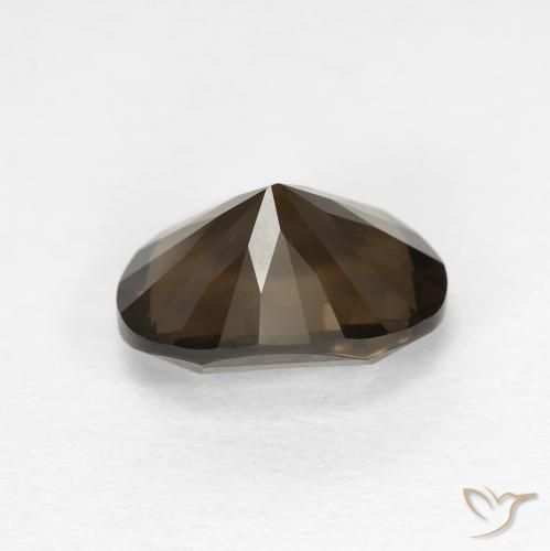Smoky Quartz Gemstone in 10 x 8 mm (calibrated) Size for Sale, Smoky Quartz Stone in Medium Brown Color