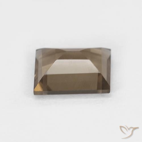 Smoky Quartz Gemstone in 6.6 x 5.4 mm Size for Sale, Smoky Quartz Stone in Medium Light-Brown Color