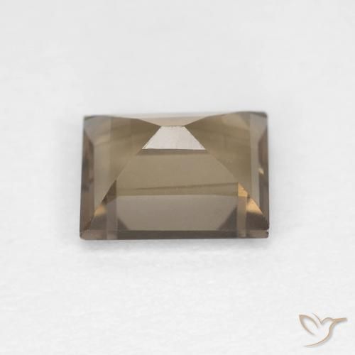 Smoky Quartz Gemstone in 6.5 x 5.5 mm Size for Sale, Smoky Quartz Stone in Light Mocha Color