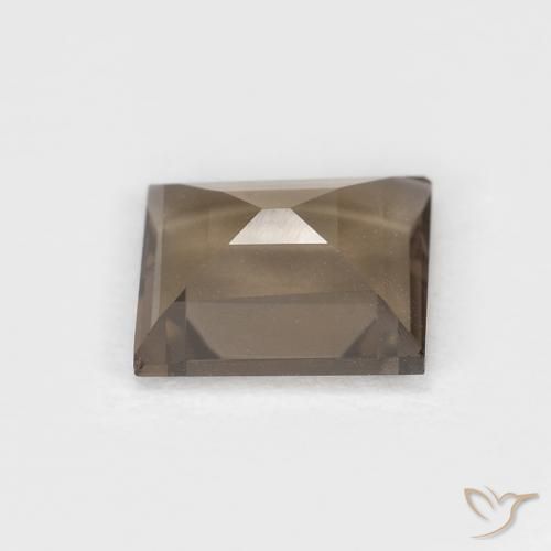 Smoky Quartz Gemstone in 6.5 x 5.4 mm Size for Sale, Smoky Quartz Stone in Medium Light-Brown Color