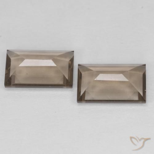 Smoky Quartz Gemstones in 9 x 6 mm (calibrated) Size for Sale, Smoky Quartz Stones in Warm Brown Color