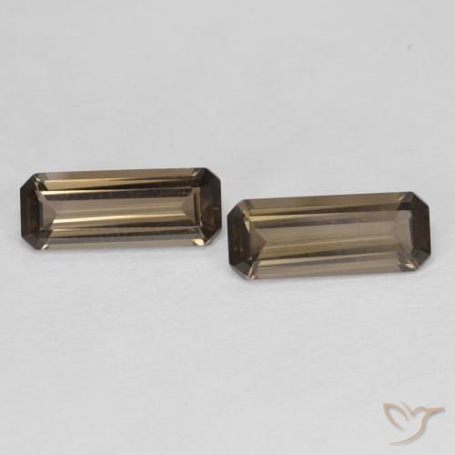 1.76 ct Octagon Cut Smoky Quartz, 10.1 x 4 mm From Brazil, Photo A