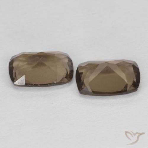 Smoky Quartz Gemstones in 7 x 5 mm (calibrated) Size for Sale, Smoky Quartz Stones in Warm Brown Color