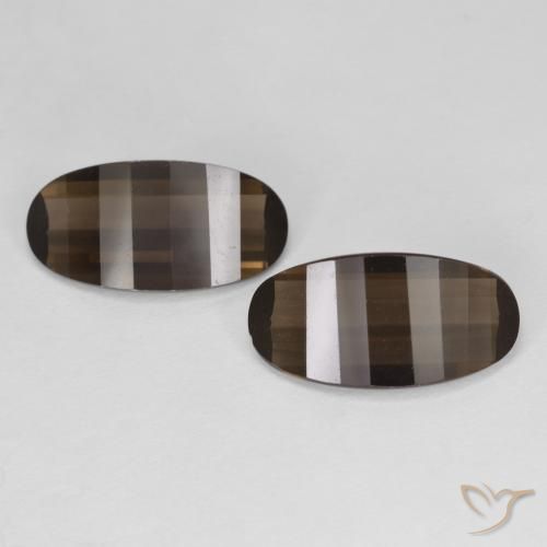 4.94ctw Natural Hickory Brown Smoky Quartz, Oval, VVS