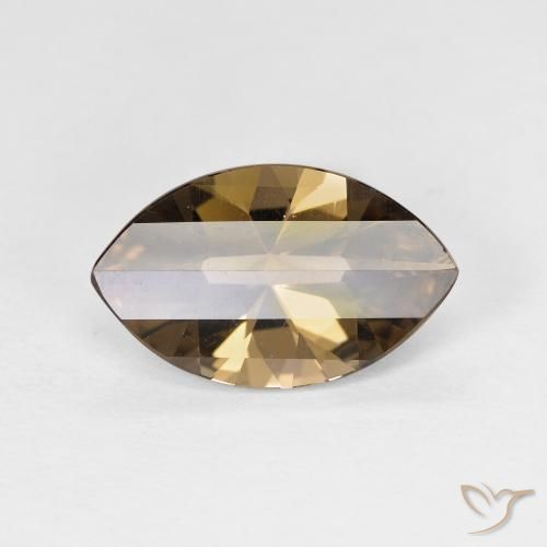 2.49 ct Brown Smoky Quartz Stone, Natural Smoky Quartz in Marquise Facet Shape for Sale