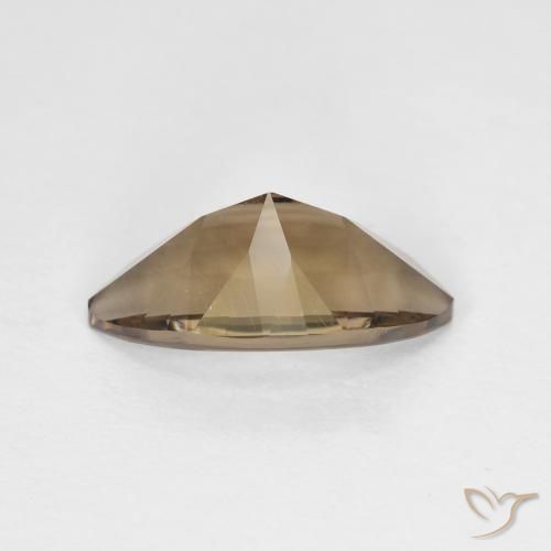 Smoky Quartz Gemstone in 12.9 x 8 mm Size for Sale, Smoky Quartz Stone in Light Coffee Brown Color