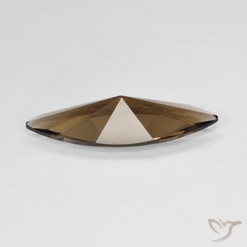 Smoky Quartz Gemstone in 18 x 7 mm Size for Sale, Smoky Quartz Stone in Warm Brown Color
