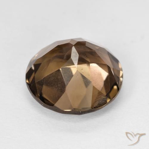 Smoky Quartz Gemstone in 12 mm (calibrated) Size for Sale, Smoky Quartz Stone in Light Brown Color