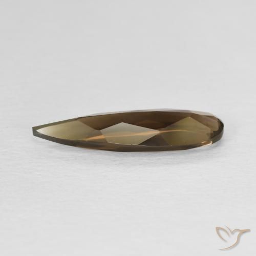 Smoky Quartz Gemstone in 16.2 x 5 mm Size for Sale, Smoky Quartz Stone in Medium Brown Color