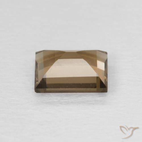 Smoky Quartz Gemstone in 6.5 x 5.5 mm Size for Sale, Smoky Quartz Stone in Warm Brown Color