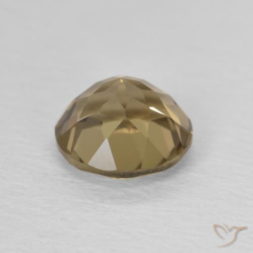 Smoky Quartz Gemstone in 7 mm (calibrated) Size for Sale, Smoky Quartz Stone in Umber Brown Color