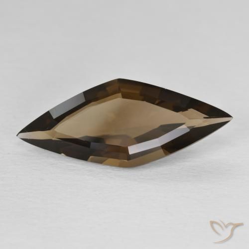4.75 ct Brown Smoky Quartz Stone, Natural Smoky Quartz in Rhomb Facet Shape for Sale