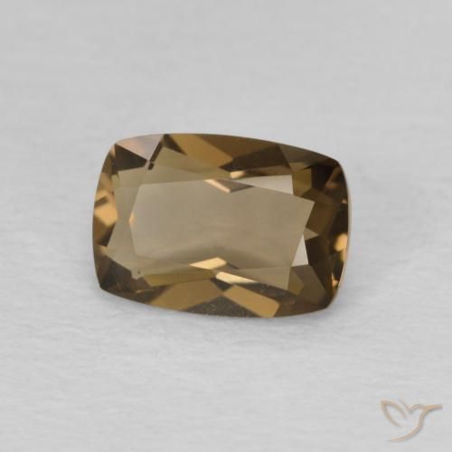 0.81 ct Brown Smoky Quartz Stone, Natural Smoky Quartz in Cushion-Cut Shape for Sale
