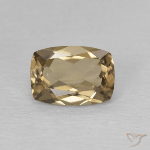 0.81ct Natural Warm Brown Smoky Quartz, Cushion, VVS