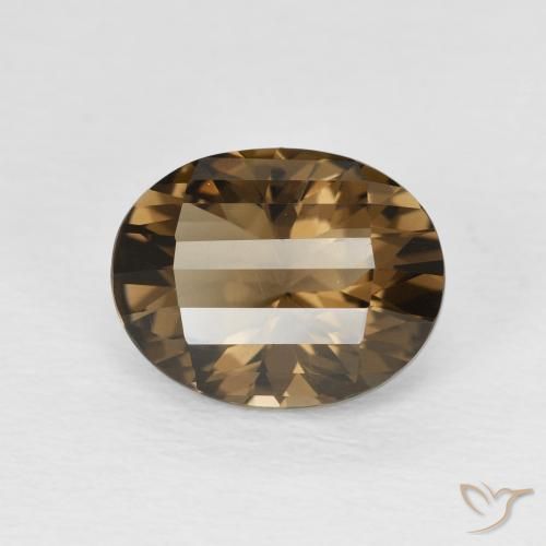 2.58ct Natural Gingerbread Brown Smoky Quartz, Oval, VVS-VS