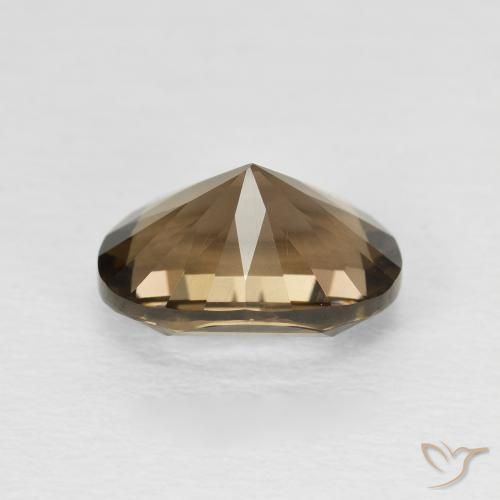 Smoky Quartz Gemstone in 10 x 8 mm (calibrated) Size for Sale, Smoky Quartz Stone in Gingerbread Brown Color