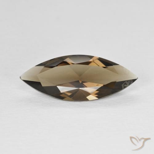 2.93ct Natural Warm Brown Smoky Quartz, Marquise, VVS