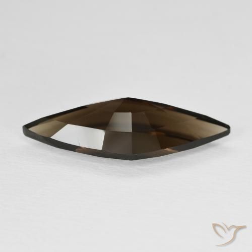 Smoky Quartz Gemstone in 21.5 x 9 mm Size for Sale, Smoky Quartz Stone in Chocolate Brown Color