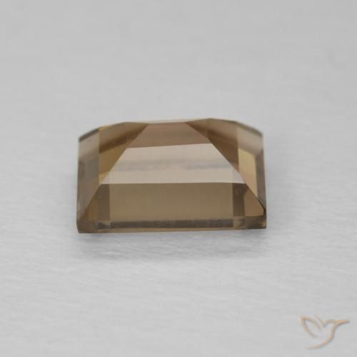 Smoky Quartz Gemstone in 6.5 x 5.4 mm Size for Sale, Smoky Quartz Stone in Light Brown Color