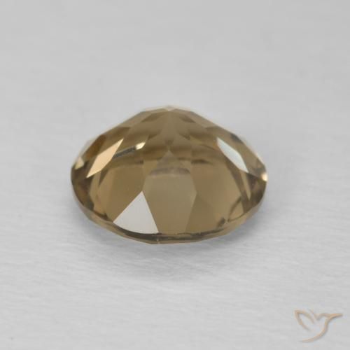 Smoky Quartz Gemstone in 7 mm (calibrated) Size for Sale, Smoky Quartz Stone in Medium Light-Brown Color