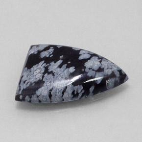 9.17 ct Multicolor Snowflake Obsidian Stone, Natural Snowflake Obsidian in Fancy Cabochon Shape for Sale