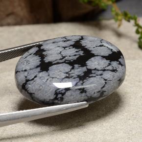 Snowflake Obsidian Gemstone in 30.5 x 21.3 mm Size for Sale, Snowflake Obsidian Stone in Multicolor Color