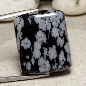 33.4ct Barrel Cabochon Snowflake Snowflake Obsidian for sale thumb image of 33.4ct Barrel Cabochon Snowflake Snowflake Obsidian (ID: 485652)
