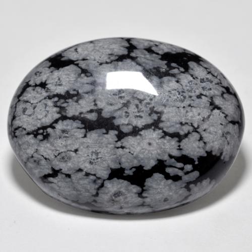 Multicolor Obsidiana Copo de Nieve Gema - 29.4ct Cabujón Óvalo (ID: 485653)
