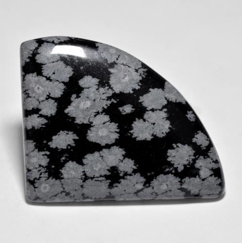 Multicolor Obsidiana Copo de Nieve Gema - 44.6ct Cabujón Elegante (ID: 485664)