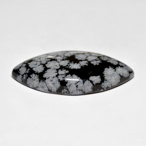 Snowflake Obsidian Gemstone in 39.2 x 20.3 mm Size for Sale, Snowflake Obsidian Stone in Multicolor Color