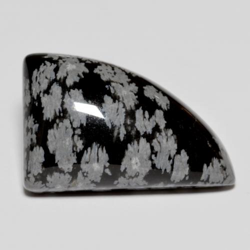 Multicolor Snowflake Obsidian Gem - 18ct Fancy Cabochon (ID: 578728)