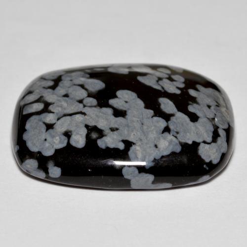 Snowflake Obsidian Gemstone in 25 x 19.8 mm Size for Sale, Snowflake Obsidian Stone in Multicolor Color