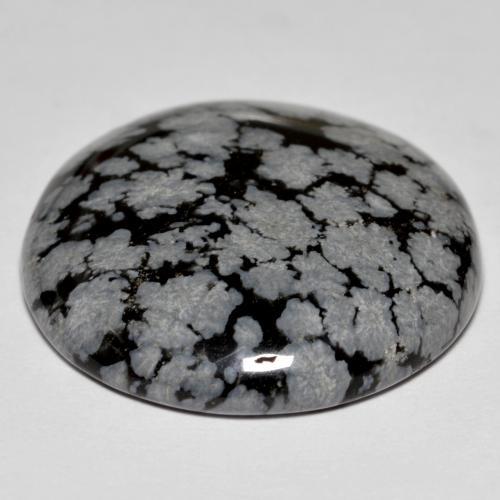 Snowflake Obsidian Gemstone in 26.2 mm Size for Sale, Snowflake Obsidian Stone in Multicolor Color