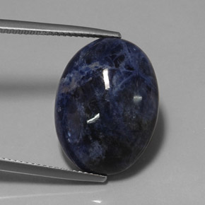 11.75 ct Blue Sodalite Gemstone, Sodalite Gem in Oval Cabochon Shape for Sale.