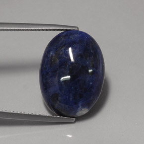 12.23 ct Blue Sodalite Gemstone, Sodalite Gem in Oval Cabochon Shape for Sale.