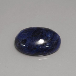 12.23 ct Blue Sodalite Stone, Natural Sodalite in Oval Cabochon Shape for Sale