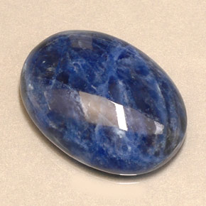 11.49 ct Blue Sodalite Stone, Natural Sodalite in Oval Cabochon Shape for Sale