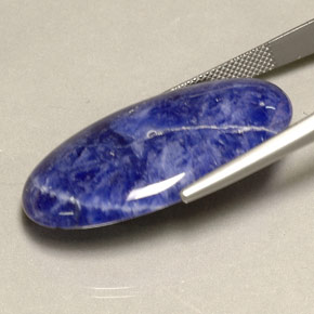 Sodalite Gemstone in 35 x 19.6 mm Size for Sale, Sodalite Stone in Violet Blue Color