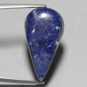 20.77 ct Blue Sodalite Gemstone, Sodalite Gem in Pear Cabochon Shape for Sale.