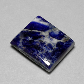 16.13 ct Blue Sodalite Gemstone, Sodalite Gem in Baguette Cabochon Shape for Sale.