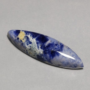 12.90 ct Blue Sodalite Gemstone, Sodalite Gem in Marquise Cabochon Shape for Sale.