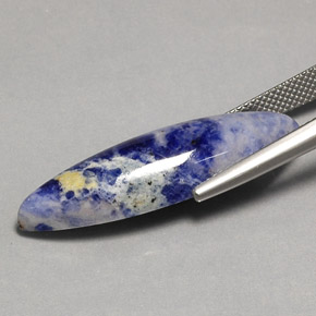 Sodalite Gemstone in 32.6 x 9.3 mm Size for Sale, Sodalite Stone in Violet Blue Color