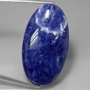 23.94 ct Blue Sodalite Gemstone, Sodalite Gem in Oval Cabochon Shape for Sale.