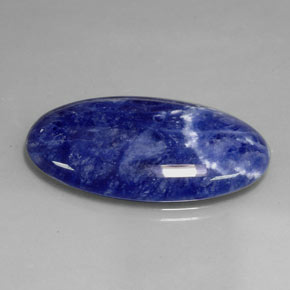 23.94 ct Blue Sodalite Stone, Natural Sodalite in Oval Cabochon Shape for Sale