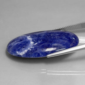 Sodalite Gemstone in 35.1 x 19.5 mm Size for Sale, Sodalite Stone in Violet Blue Color