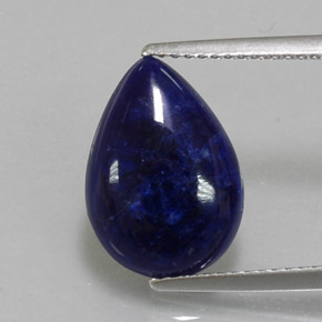 3.20 ct Blue Sodalite Gemstone, Sodalite Gem in Pear Cabochon Shape for Sale.