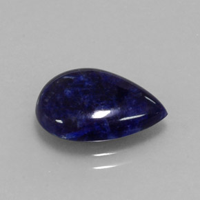 3.20 ct Blue Sodalite Stone, Natural Sodalite in Pear Cabochon Shape for Sale
